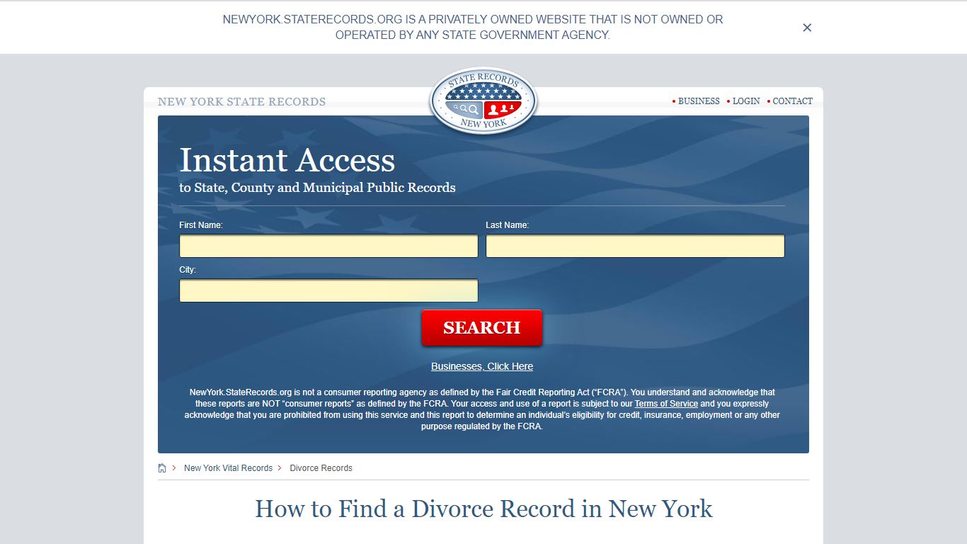 How to Find a Divorce Record in New York